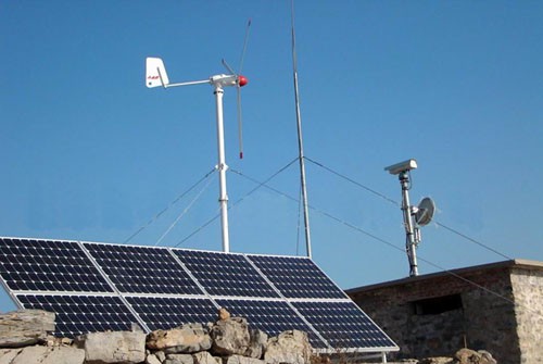 off Grid Wind Solar Hybrid Power System til hjemmebrug